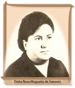 Doña Rosa Mugueta de Sansoni